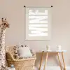 Wine - Japandi - Vintage - Wit Wandkleed katoen klein -wsfeer5_kind