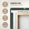 Illustratie - Sneeuwvlokken - Groen canvas 2cm xxl 828 -sfeer2