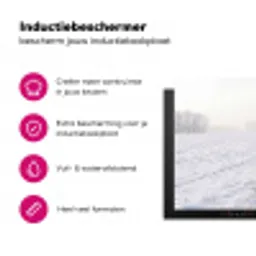 Hek - Sneeuw - Mist - Platteland - Nostalgisch Inductie beschermer vinyl 3mm klein -wsfeer2_website