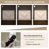 Hart - Gezicht - Roze Light Box met batterij (Wandlamp kind) middel -USP_dimbaarNL