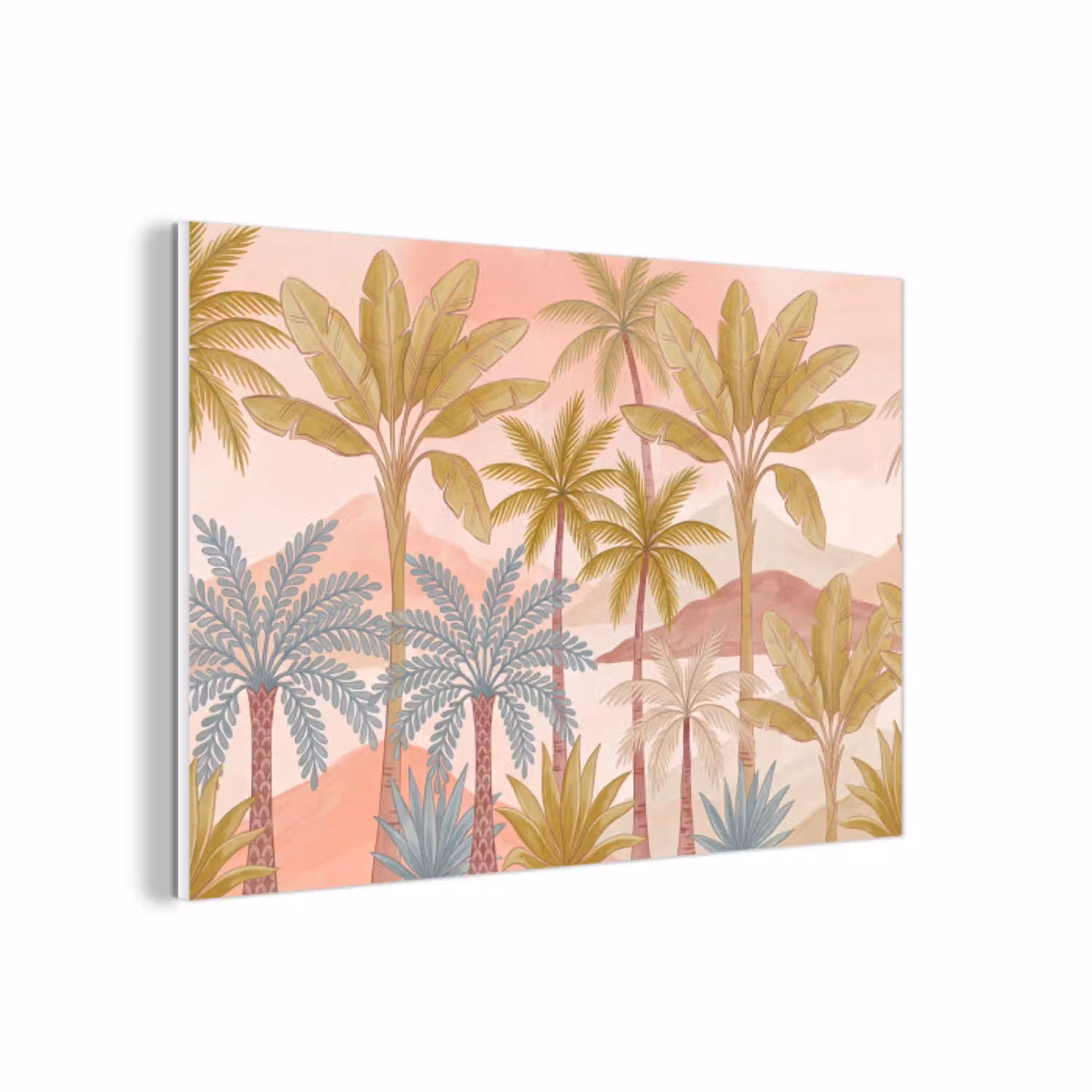 Illustratie - Palmbomen - Kleurrijk forex 5mm xxl -3d