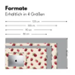 Framboos - Stippen - Rood Muismat XXL klein 681 -ysfeer5_duits