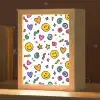 Smileys - Pictogrammen - Kleurrijk Light Box met kabel klein -zzz_3d_website