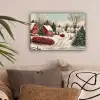 Kerstsfeer - Landelijk - Rood canvas 2cm klein -sfeer1