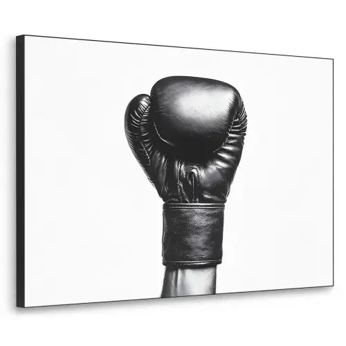 Bokshandschoen - Zwart - Hand Textielframe zwart klein -3d
