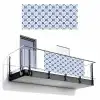 Patroon - Tegel - Blauw Balkonbeschermer Duitsland klein 596 -3d
