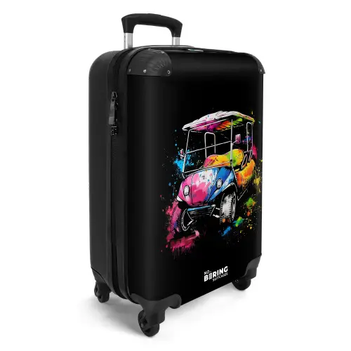 Golfkar met graffiti NBS - Handbagage koffer - Kinderen Unisex middel -productfoto_3d