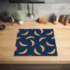 Banaan - Tropisch - Blauw - Patroon Inductie beschermer vinyl 3mm middel 274 -sfeer5