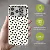Stippen - Zwart - Wit - Print - Minimalistisch Telefoonhoesje iPhone 17 Pro Max klein -sfeer3_NL