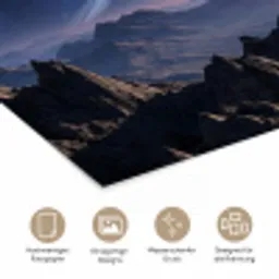 Fantasy - Kosmos - Landschap poster papier klein -tcloseup_DE