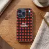Geruit - Rood - Tekst - Christmas Telefoonhoesje iPhone 17 Pro klein -sfeer1