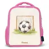 Voetbal in een goal Kinderrugzak - Roze middel -3d