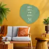Grill - Groen - Zomer - Quote Wandcirkel Organisch Aluminium middel -sfeer4
