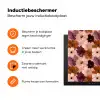 Bloemen - Abstract - Aardetinten Inductie beschermer vinyl 3mm klein 276 -zzzzzzz-td-ups
