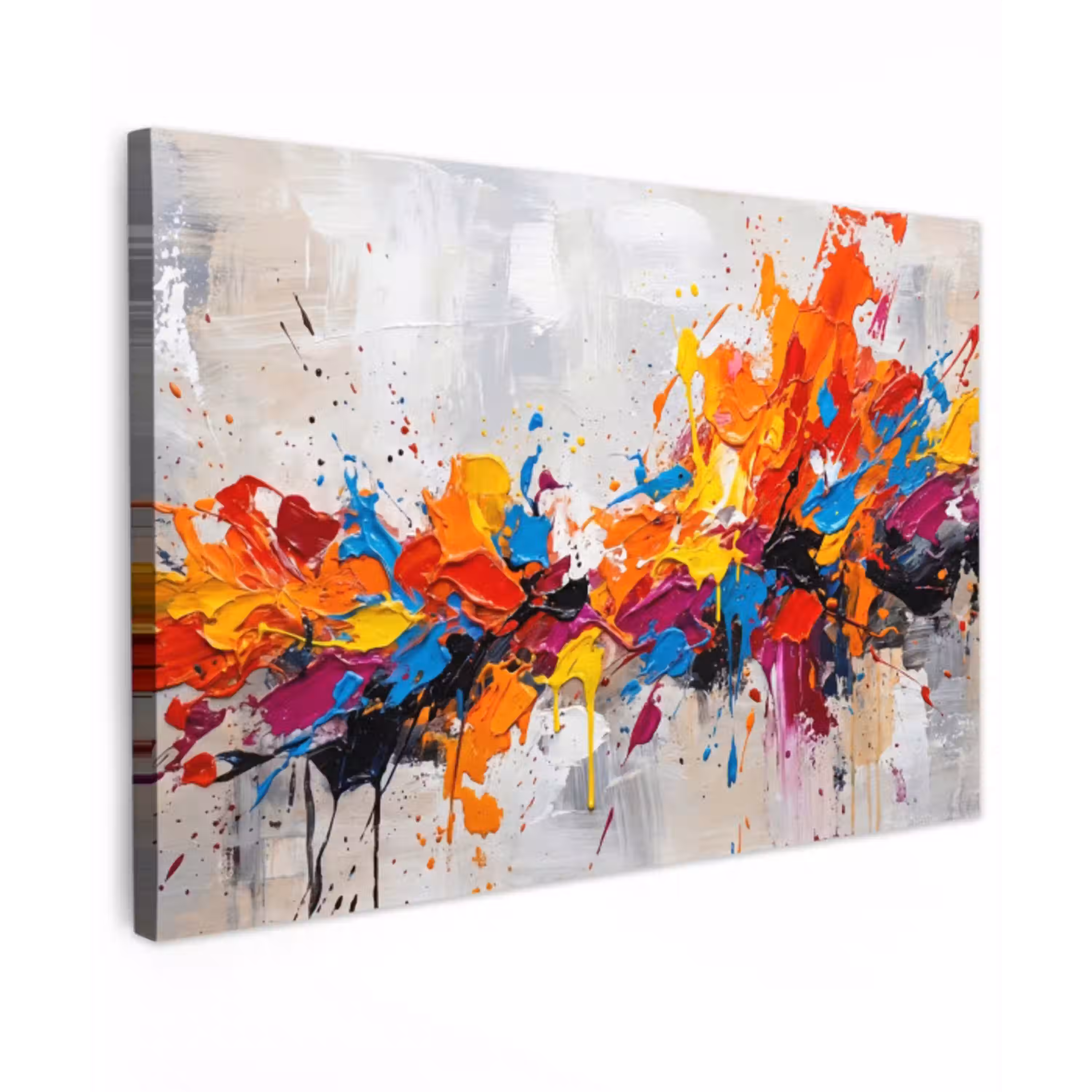 Abstract - Schilderij - Kleurrijk - Dynamisch canvas 2cm klein -z3d