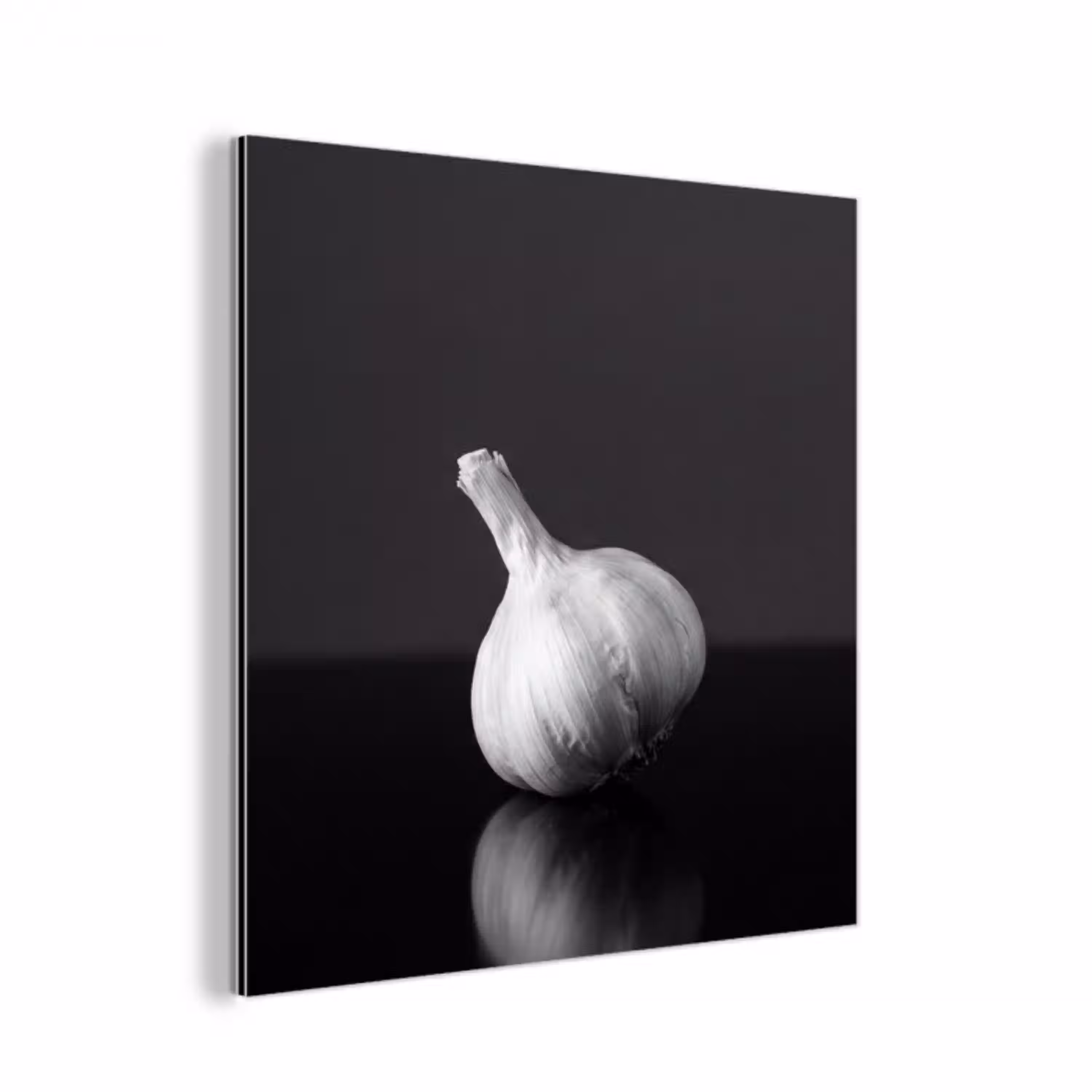 Knoflook - Zwart - Wit aluminium wit klein -3d