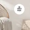 Quotes - Kinderen - Meisjes - Girls Rule - Spreuken Wandcirkel behangsticker klein -sfeer4