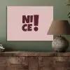 Nice - Uitroepteken - Roze PET vilt klein -sfeer2