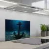 Anker - Ijzer - Zeebodem - Zand keuken achterwand spatscherm klein -3d_schuin