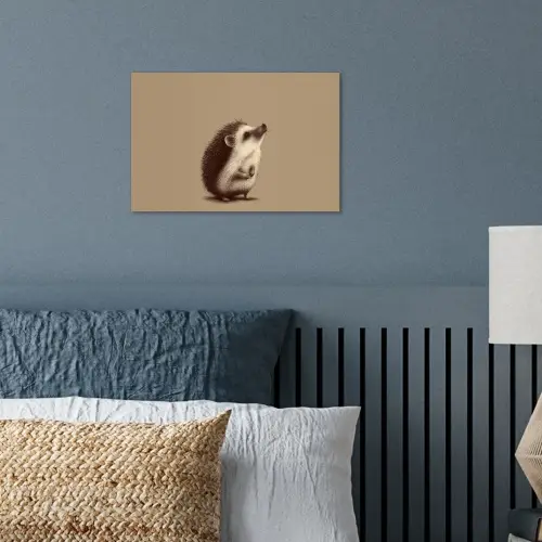 Egel - Snuitje - Bruin - Stekels poster papier klein -sfeer2