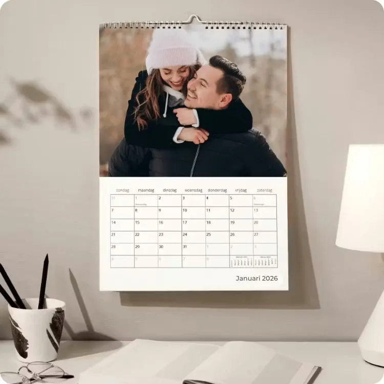 Jaarkalender 2026, met foto