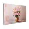 Vaas - Bloemen - Roze canvas 2cm klein -z3d
