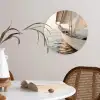 Zeilboot - Zee - Beige - Zon Wandcirkel plexiglas klein -sfeer4