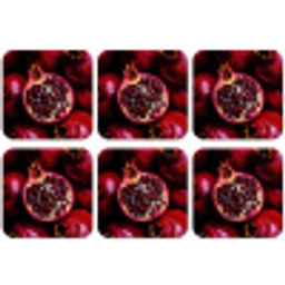 Granaatappel - Rood - Fruit onderzetter kurk middel -zkaufland3dotto