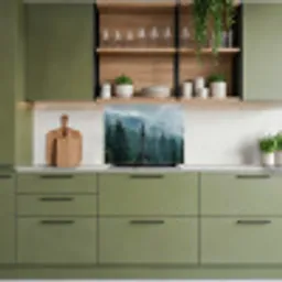 Naaldwoud - Bergen - Mist keuken achterwand 2 middel -sfeer3