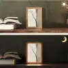 Wabi sabi - Plant - Beige Light Box met kabel (Tafellamp) klein -sfeer3