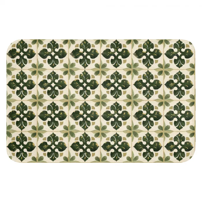 Patroon - Tegel - Groen WCmat klein 1009 -3d