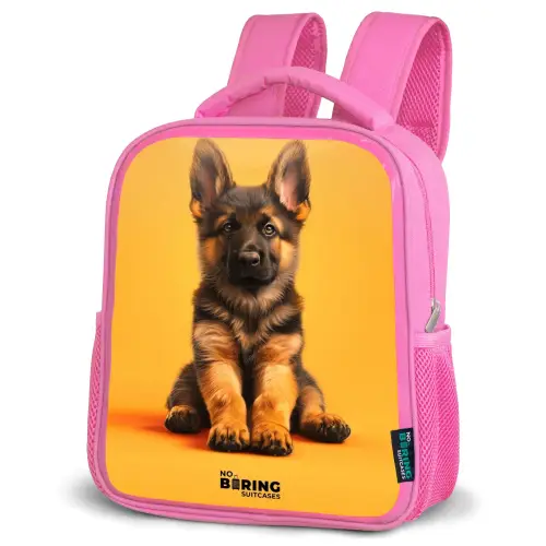 Hein herder Kinderrugzak - Roze middel -schuin