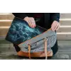 Wereldkaart - Bliksem - Blauw laptophoes neopreen klein -tas