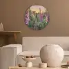 Vingerhoedskruid - Bloemen - Tuin Akoestische PET Vilt - Rond klein -sfeer1