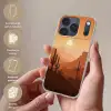 Landschap - Woestijn - Cactussen - Zon Telefoonhoesje iPhone 17 Pro klein -sfeer3_NL