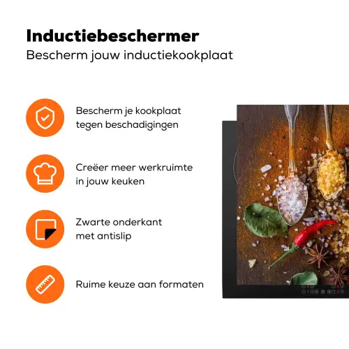Smaakexplosie in Lepels Inductie beschermer vinyl 3mm klein -zzzzzzz-td-ups