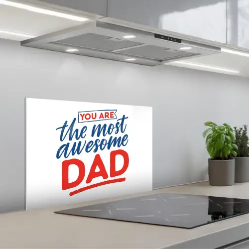 Papa - Vaderdag - Spreuken keuken achterwand spatscherm klein -3d_schuin