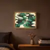 Abstract - Camouflage - Groen Light Box met batterij (Wandlamp) middel -sfeer4