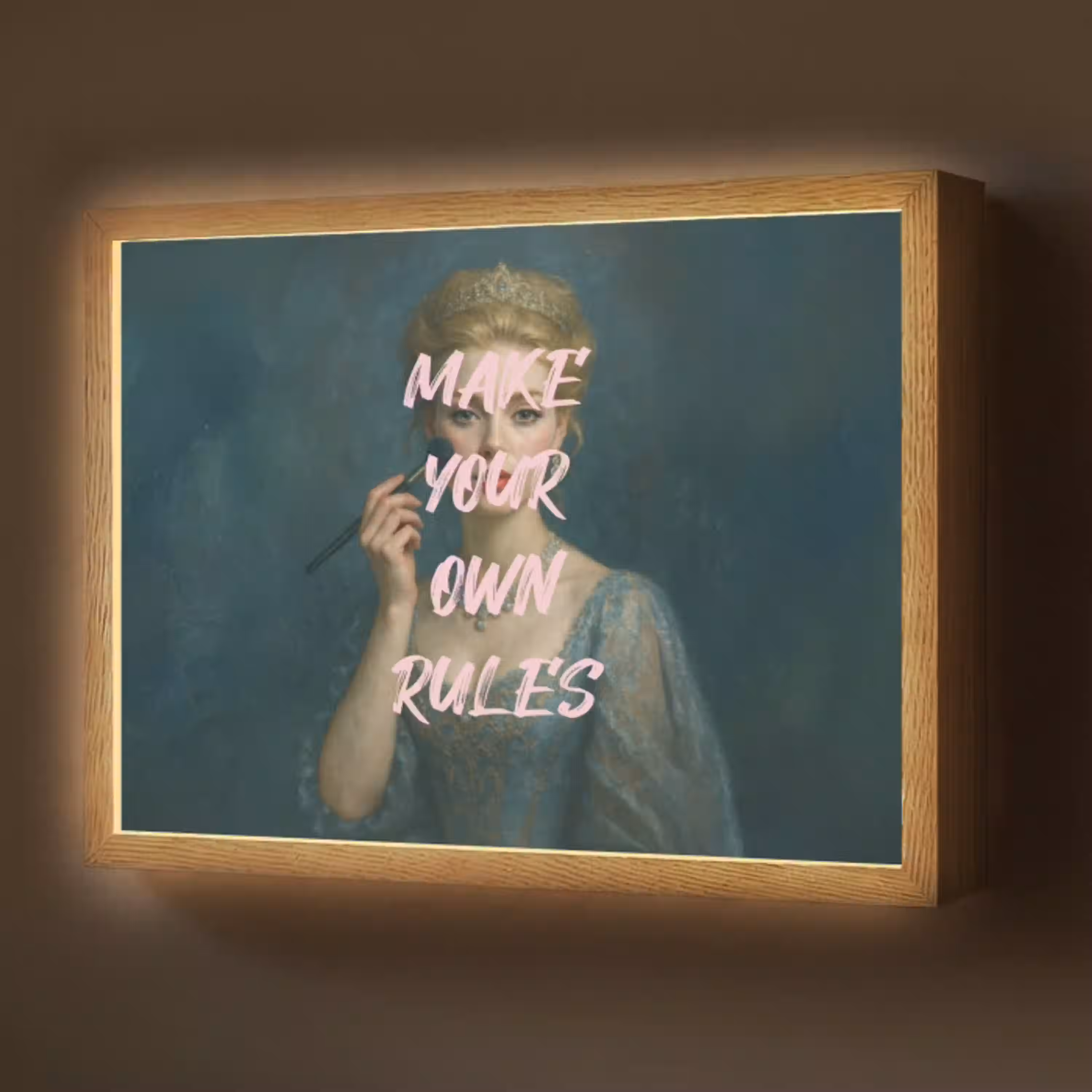 Klassiek - Sierlijk - Roze Light Box met batterij (Wandlamp) middel -z3d_website