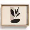 Plant - Beige - Japandi Dienblad Rechthoek middel -z3d_shopping