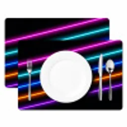 Esthetiek - Retro - Neon Placemat vinyl groot -zzsfeer2_Kitchenyeah-website