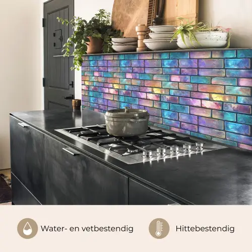 Gloed - Kleuren - Muur - Glans keuken achterwand 2 middel 871 -usp_NL