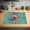Mok - Koffie - Zigzag - Slagroom Inductie beschermer vinyl 3mm klein -sfeer5