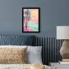 Palmbomen - Golven - Zee fotolijst zwart zonder passe partout klein -sfeer3
