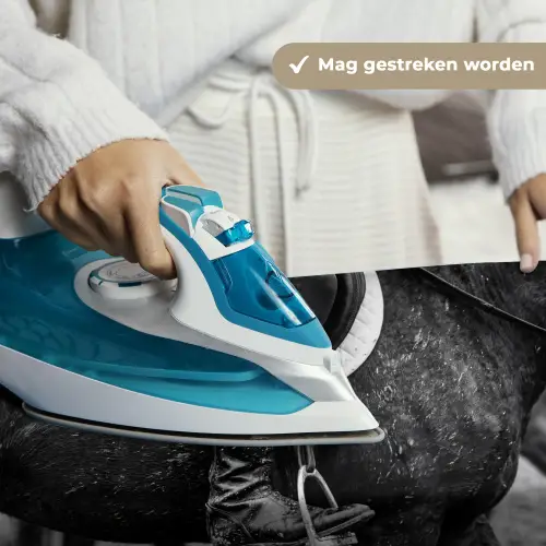 Paard - Sport - Zwart - Wit Wandkleed katoen klein -sfeer9
