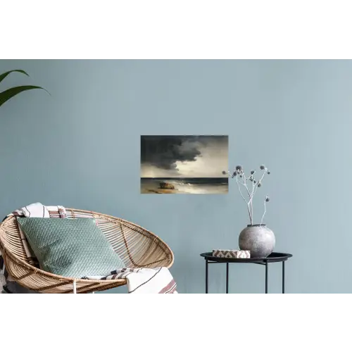 Kust - Golven - Rots - Storm Muursticker klein -plant