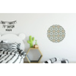 Floraal - Verweerd - Keurrijk Wandcirkel aluminium klein 190 -kinderkamer