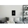 Quotes - Letters - Koffie - Zwart Muursticker klein -slaapkamer