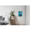 Vogel - Toekan - Blauw - Quotes textielposter latten blank klein -woonkamer