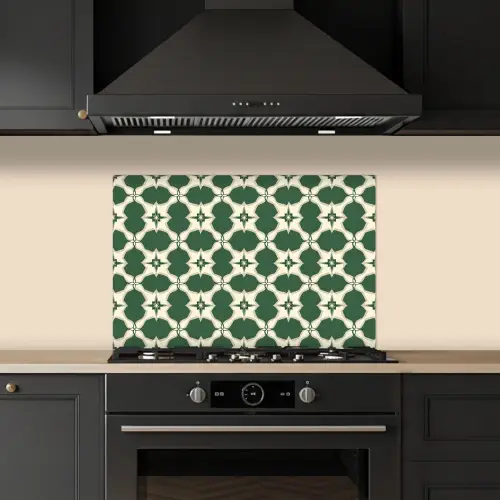 Tegel - Klassiek - Groen keuken achterwand spatscherm klein 900 -sfeer1